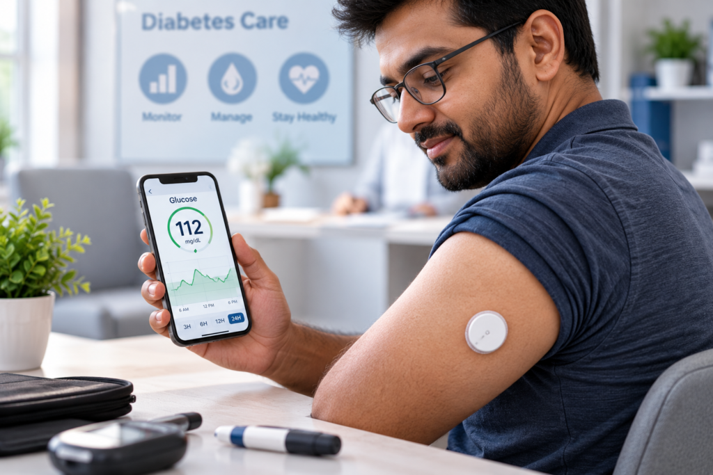 Modern CGM Glucose Monitoring Lifestyle